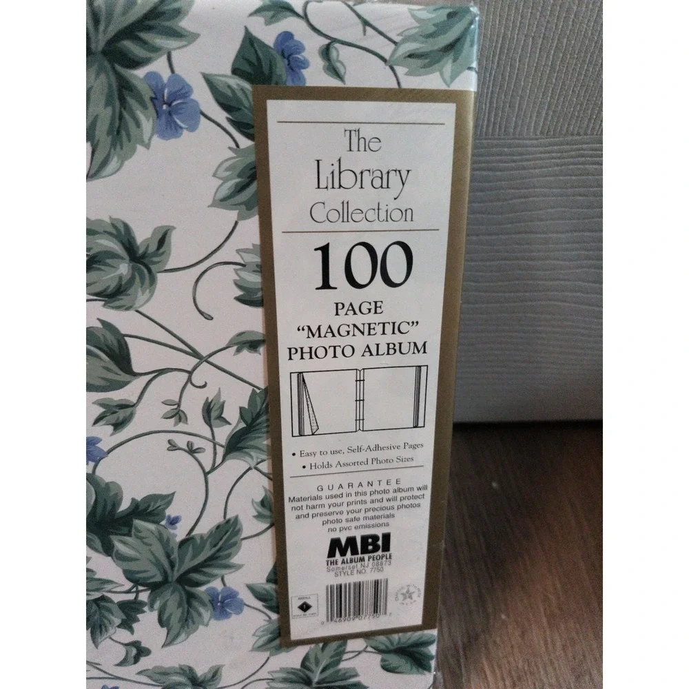 MBI Green Floral Magnetic Photo Album 100 Pages Self Adhesive Factory Sealed